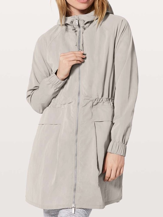 Lululemon Jackets & Blazers - Lululemon Pack and Glyde jacket in a grey colorway. Water resistant 
Size 4
